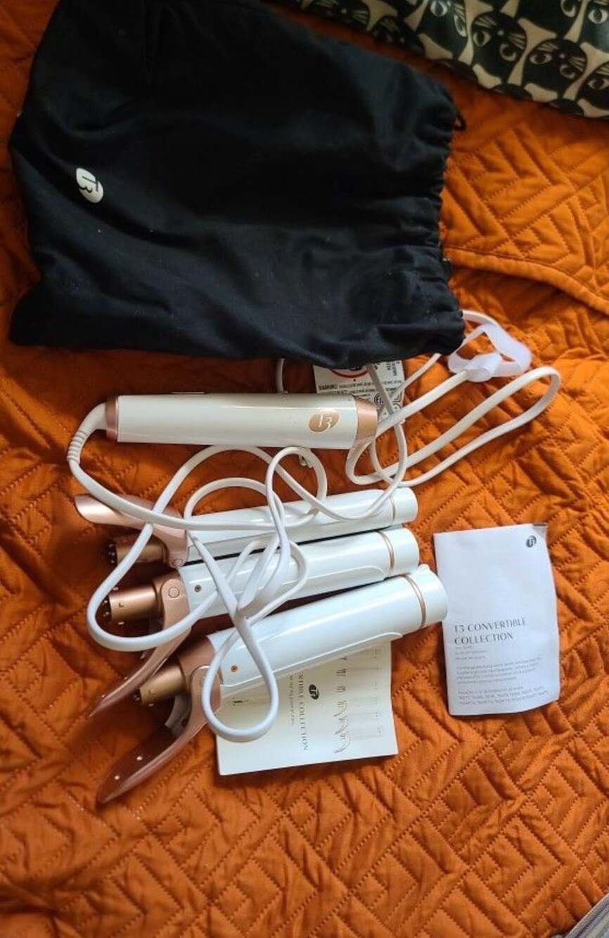 T3 Twirl Trio Interchangeable Clip Curling Iron Set: 1", 1.25", 1.5"